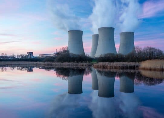 a-nuclear-power-plant-at-dusk