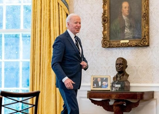 ‘It can’t just be a coincidence’ How Biden is using artwork to underscore his message to America