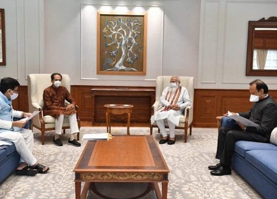 Uddhav Thackeray meets PM Modi, discusses Maratha quota, GST compensation !