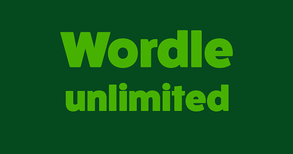 Wordle Unlimited Games