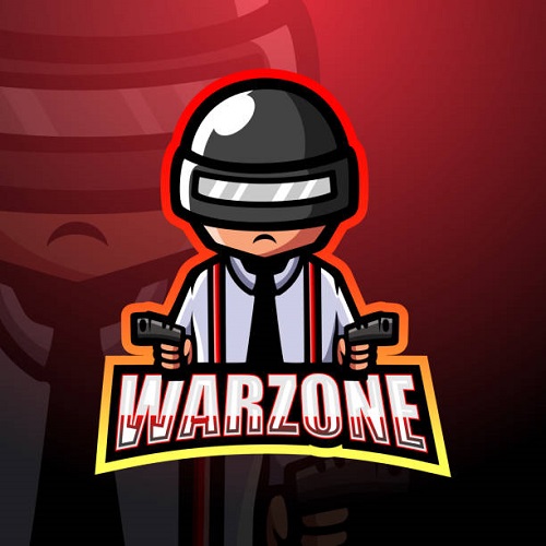 Vector illustration of Warzone mascot esport symbol design